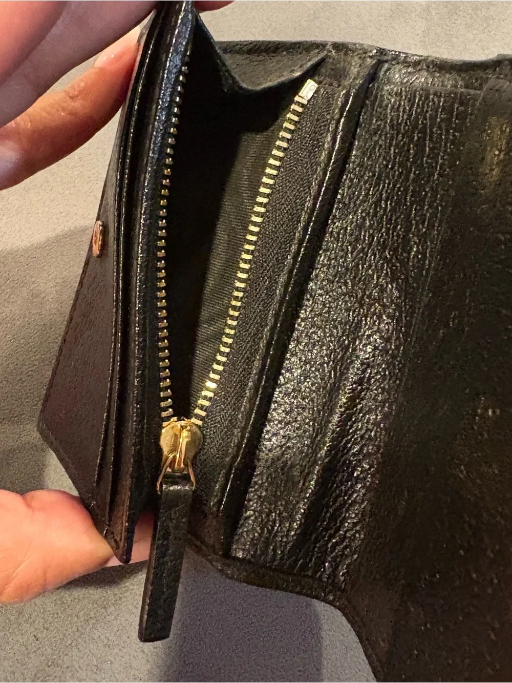 Gucci Black Leather Card Case Wallet